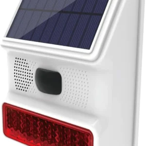 solar outdoor siren alarm with motion sensor